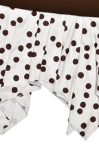 Polka Dot Colorblock Asymmetrical Mini Skirt image 6
