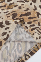 Slim Leopard Cowl Open Back Maxi Dress image 5
