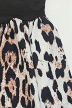 U-Neck Leopard Print Backless Bodycon Mini Dress image 4