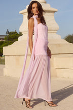 Strapless Spliced Bodycon Boho Dress image 2