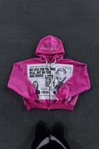 Color Block Rhinestone Street Hoodie image 6