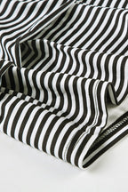 Casual Striped Halter Cuff Hem Two Piece Set image 8
