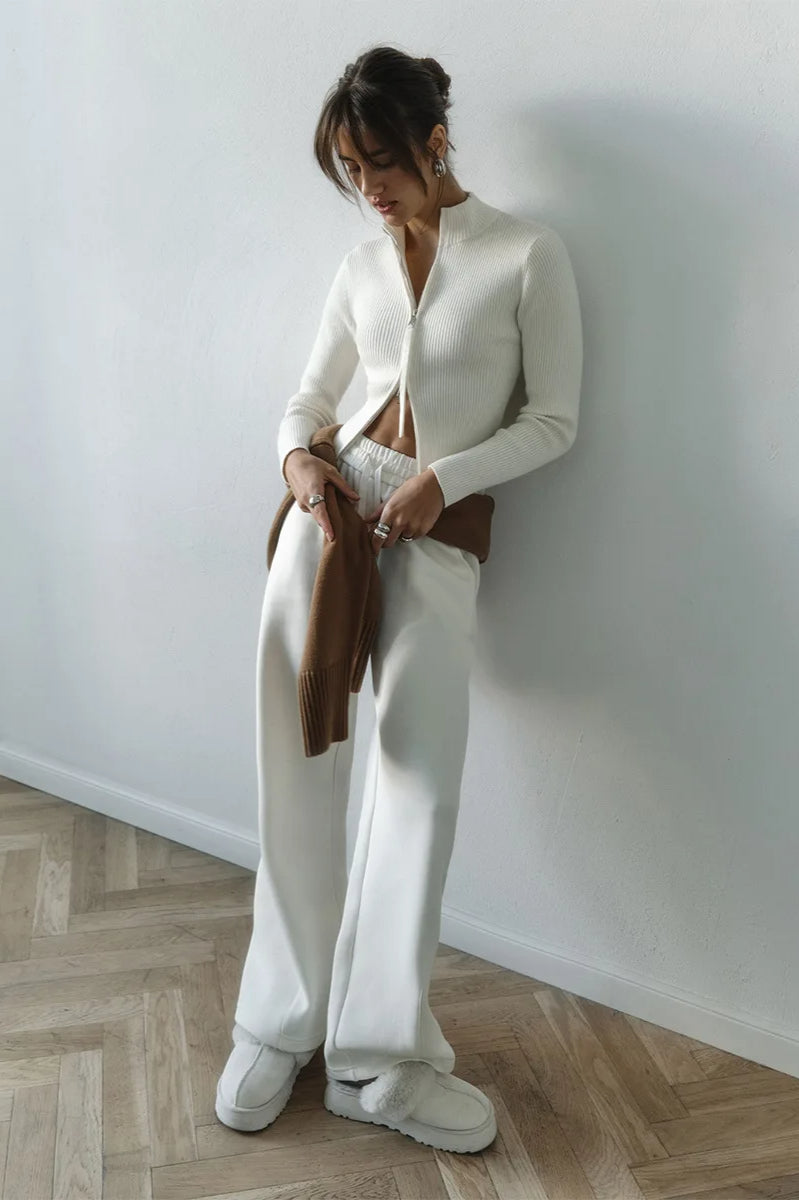 Casual Zip Front Knit Cardigan image 34