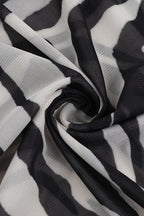 Zebra Print Backless Tie Bodycon Maxi Dress image 6
