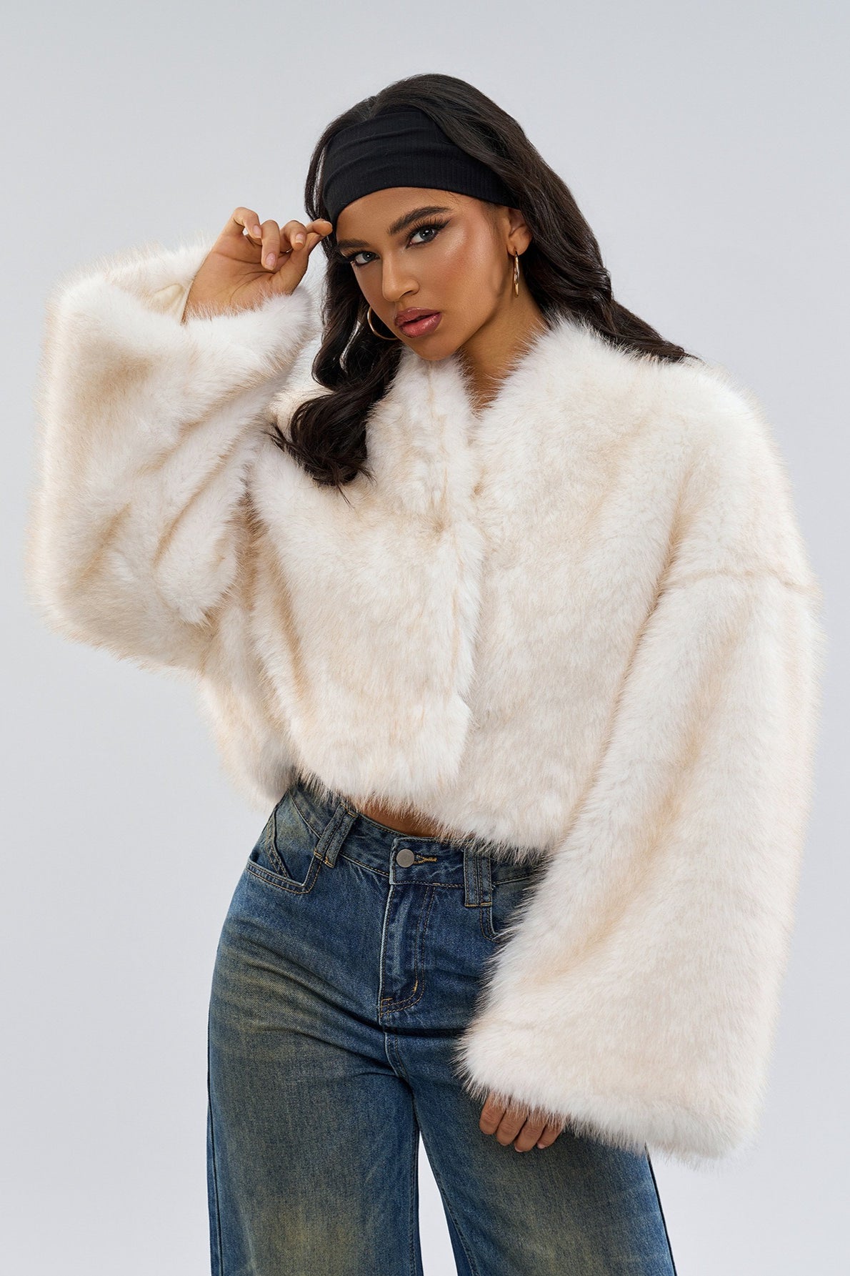 Vintage Faux Fur Short Coat image 5