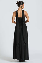 Solid Bustier High Slit Formal Dress image 23
