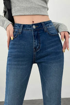 High Waist Skinny Pencil Jeans image 9