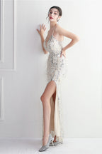 Intricate Beadwork Figure Hugging Gown Formal Dress image 15