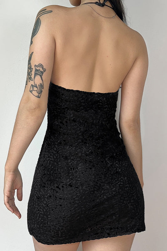 Sheer Backless Gothic Dress image 3