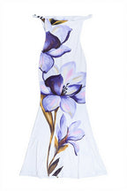 Sexy Print Halter Twist Strap Slim Fit Maxi Dress image 5