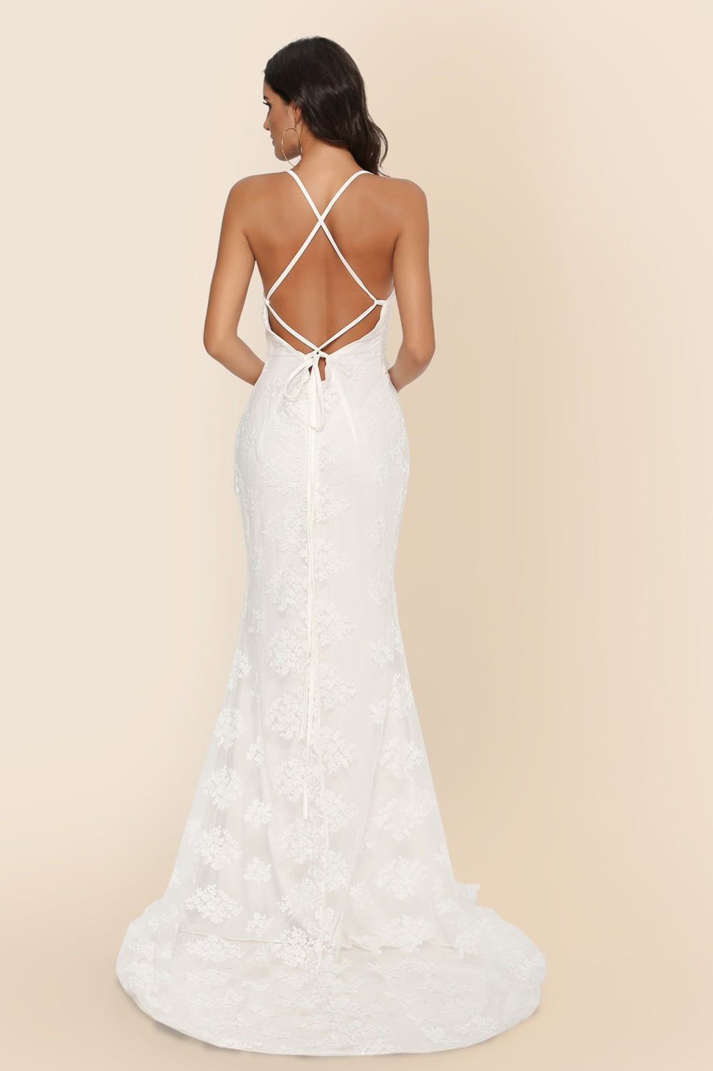 Long Sleeveless Cathedral Train Formal Dress image 4