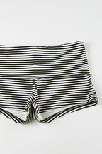 Casual Striped Halter Cuff Hem Two Piece Set image 7