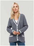 Colorblock Knit Cardigan image 4