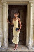 Knit Shell Hollow Out Maxi Dress image 3