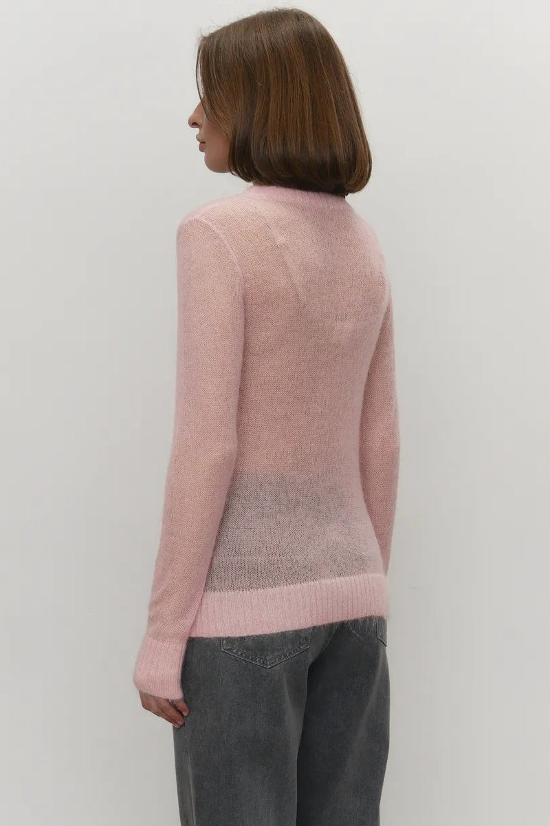 Mohair Round Neck Knit Top image 9