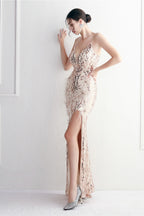 Intricate Beadwork Figure Hugging Gown Formal Dress image 21