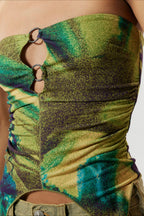 Vacation Hollow Strapless Cropped Blouse image 8