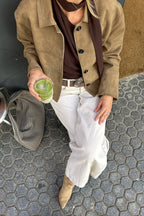 Khaki Suede Work Jacket image 2
