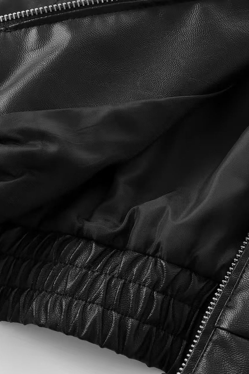 Solid Color Aviation Style Jacket image 9