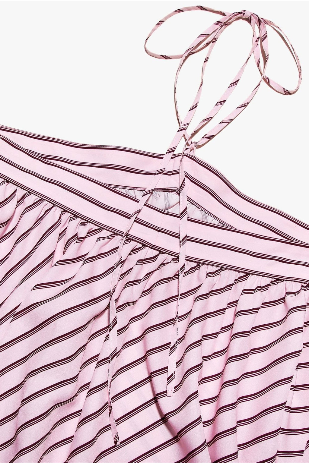 Elegant Striped Halter Mini Dress image 5