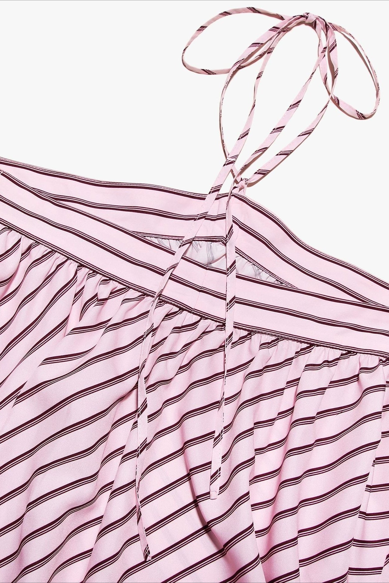 Elegant Striped Halter Mini Dress image 5