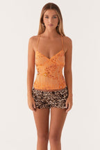Beaded Exquisite Heavy Work One-Piece Cami Top image 7