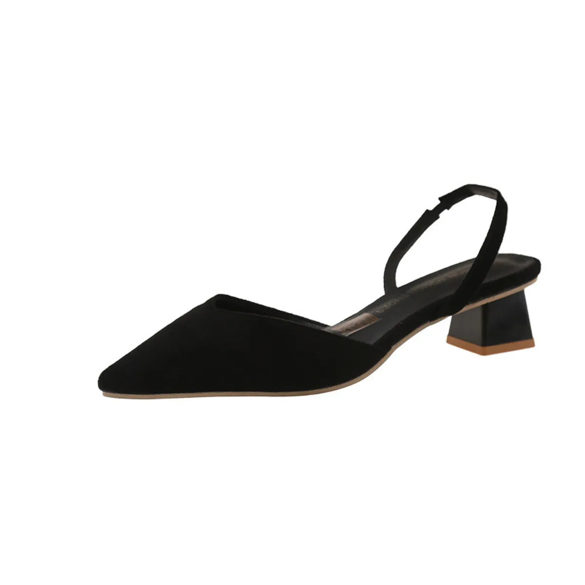Anya Block Heel Sandals detail view styled for Avrienne