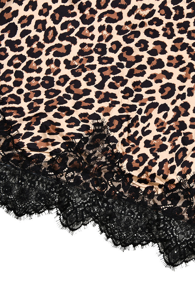 Leopard Print Cami Bodycon Maxi Dress image 4