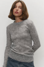 Mohair Round Neck Knit Top image 4