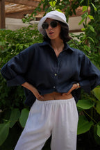 Fashion Solid Loose Casual Commuter Blouse image 19