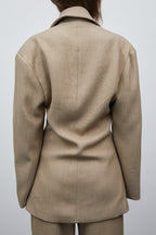 Vintage Double Lapel Loose Fit Blazer image 2