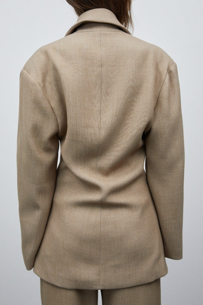 Vintage Double Lapel Loose Fit Blazer image 2