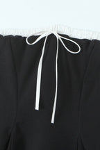 Contrast Bustier Lace-up Back Cocktail Dress image 3