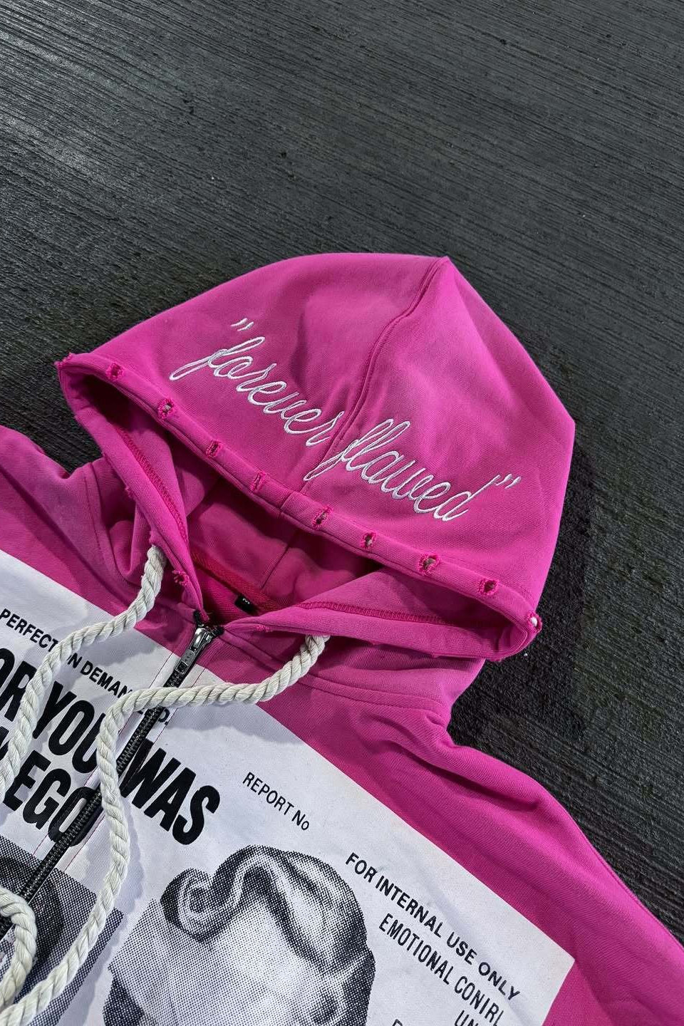 Color Block Rhinestone Street Hoodie image 9