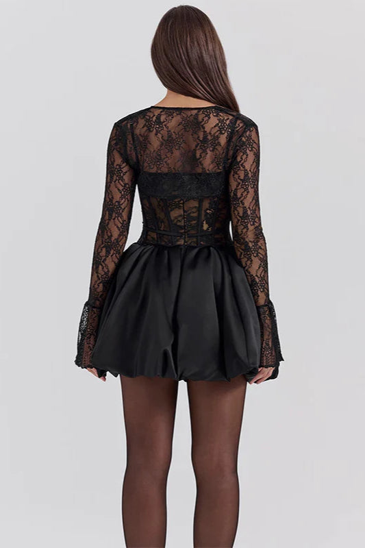 Lace Backless A-Line Slim Fit Party Dress image 5