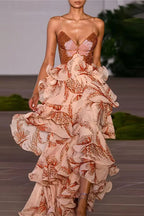 Chic V-Neck Pleated Boho Dress image 18
