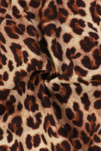Backless Deep V Leopard Vacation Maxi Dress image 4