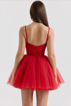 Chiffon Lace-up Backless Cocktail Dress image 20