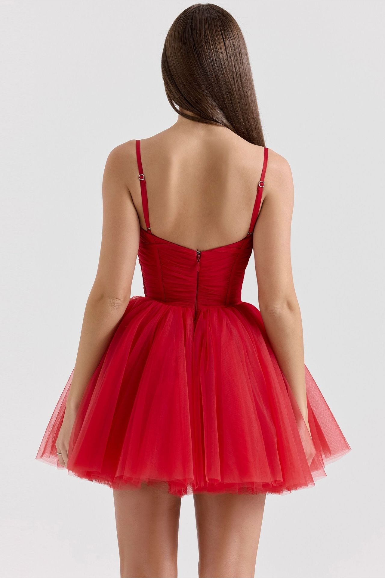 Chiffon Lace-up Backless Cocktail Dress image 20