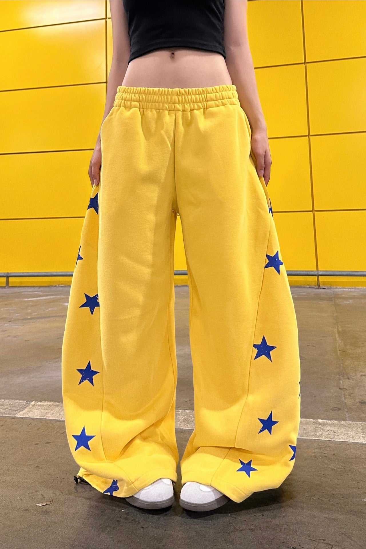 Vintage Colorblock Star Printed Sporty Pants image 2