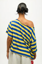 Casual Colorful Striped Loose T-Shirt image 6