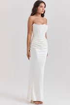 Strapless Boned Corset Bodycon Maxi Dress image 13