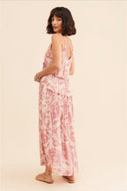 Boho Sleeveless Floral Print Maxi Dress image 8