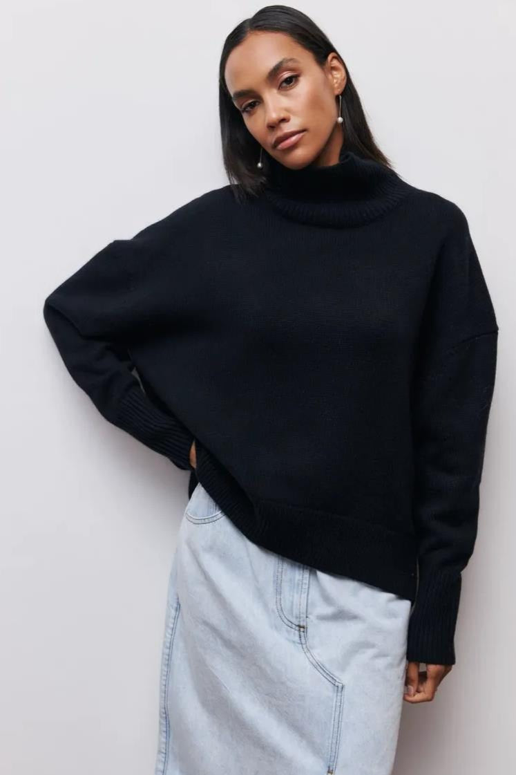Loose Fit High Neck Sweater image 5