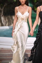 Floral Satin Slip Maxi Dress image 3