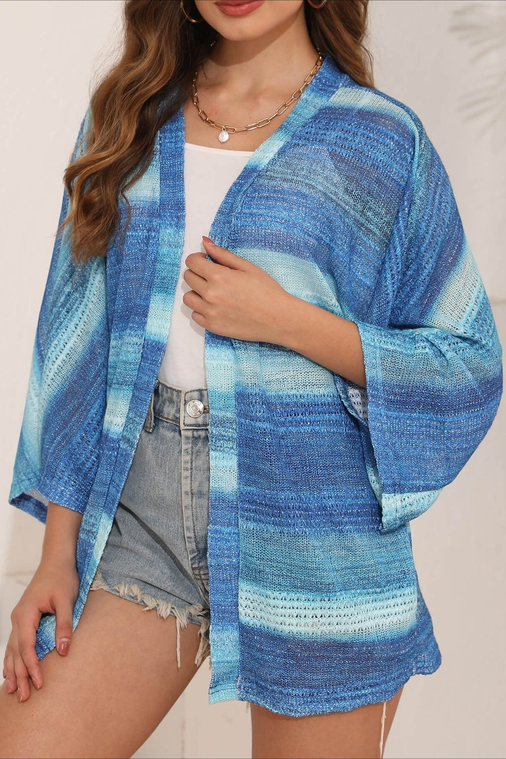 Crochet Tie Dye Relaxed Cardigan image 2