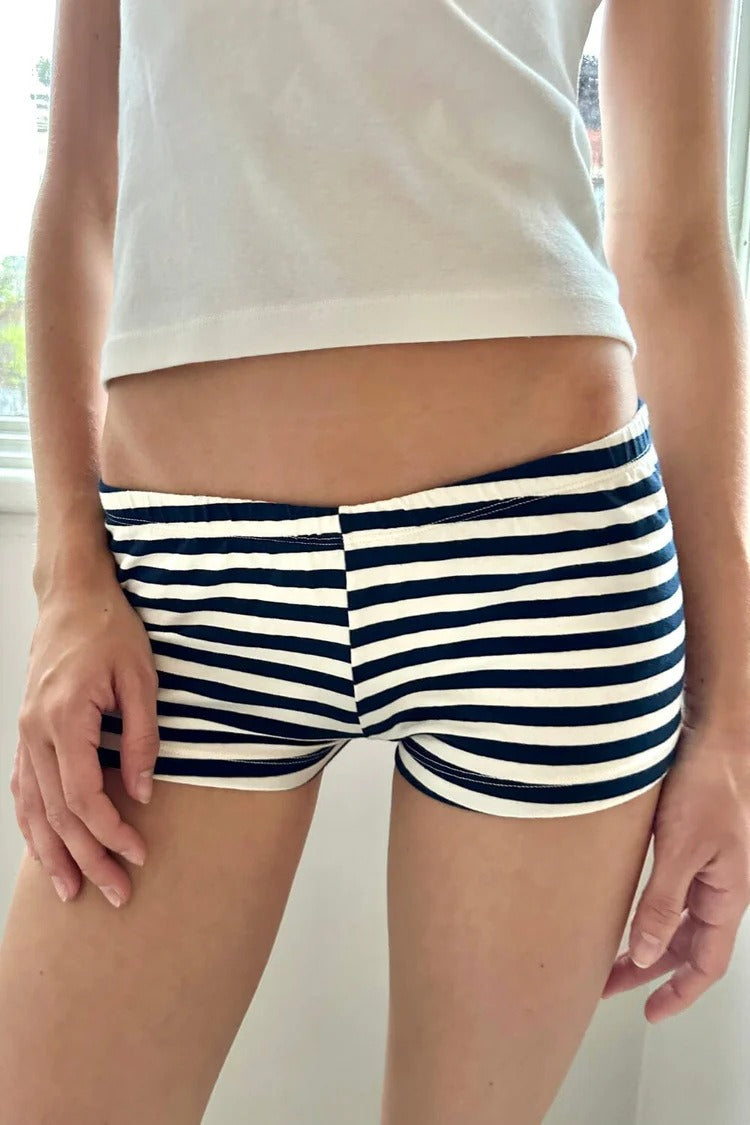 Casual Chic Stripe Skinny Low Waist Shorts image 10