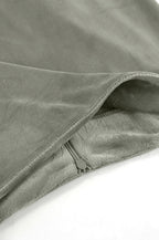 Green Velvet High-Waisted Fishtail Skirt image 5