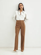 Structured Square Shoulder Panelled Blouse image 9