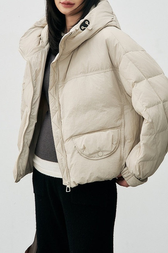 Cropped Relaxed Fit Puffer Jacket image 3